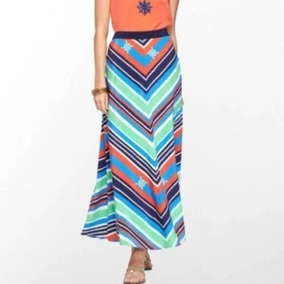 Lilly Pulitzer Printed Silk Maxi Skirt ⚓️🛳️ Size 0 - Picture 2 of 10
